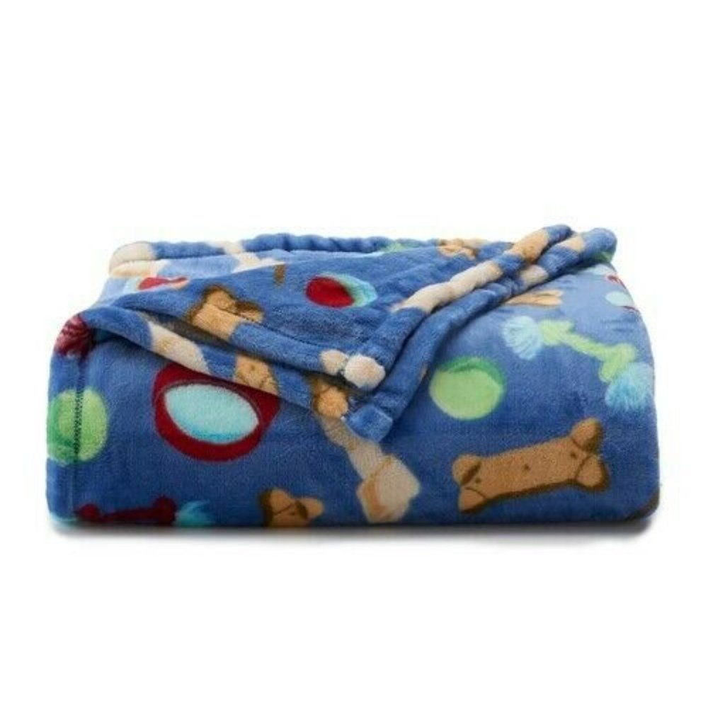 "BONE TOSS" PLUSH BLANKET/THROW-60"x72"The Big One